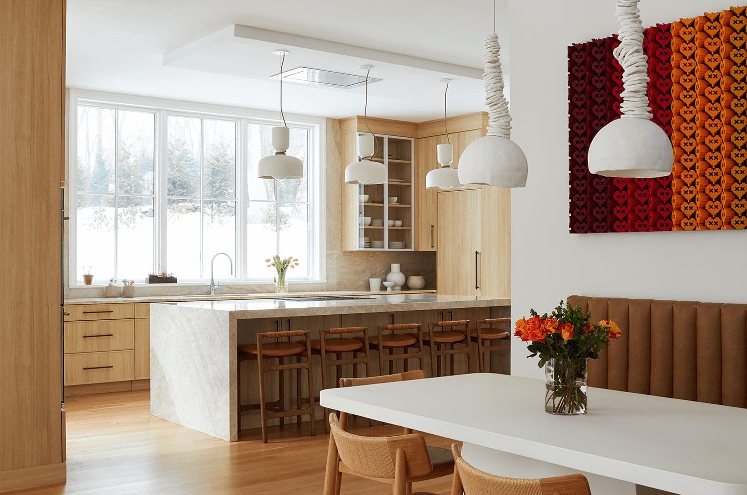 Custom cabinetry selections at Karen Berkemeyer Home
